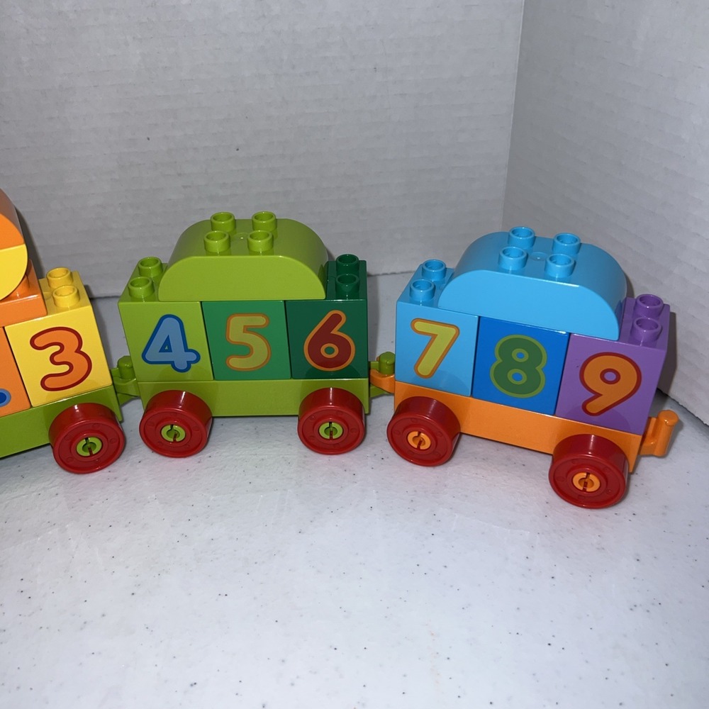 Lego Duplo My First Number Train Learn To Count #10847 Incomplete Toddler Blocks - Picture 3 of 5